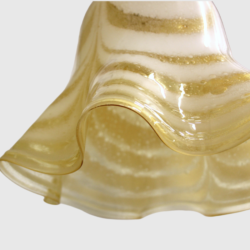 Vintage glazen hanglamp | 00743