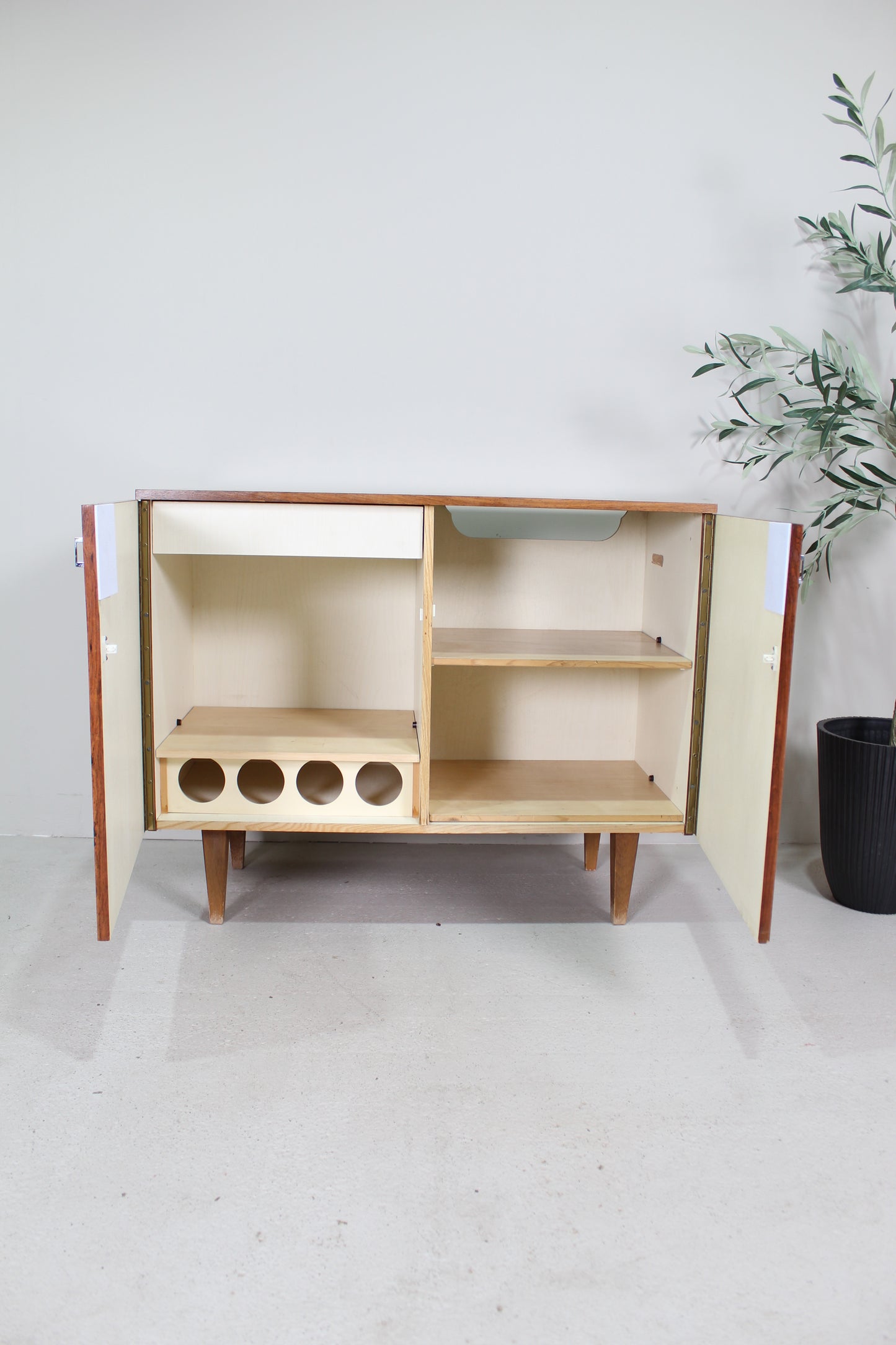 Vintage drankkast palissander