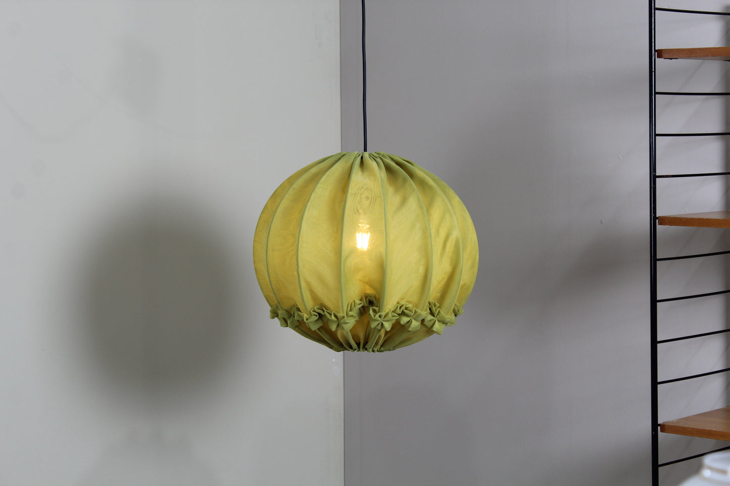 Vintage hanglamp jaren '70 groen