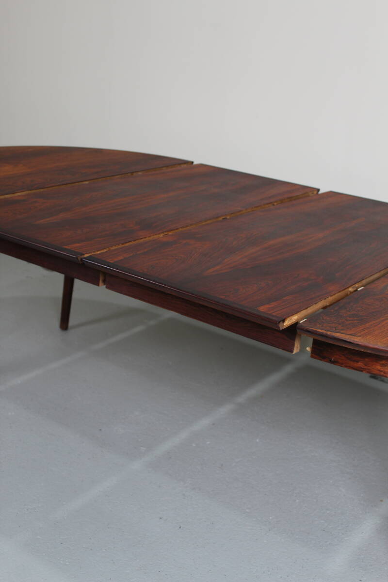 Vintage design uitgeschuifbare ronde eettafel - Arne Vodder voor Sibast | 01277