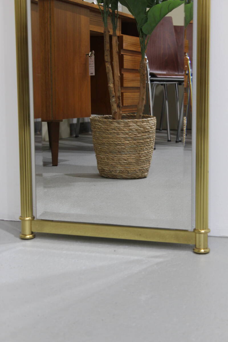 Vintage messing passpiegel - messing, goudkleurig | 01269
