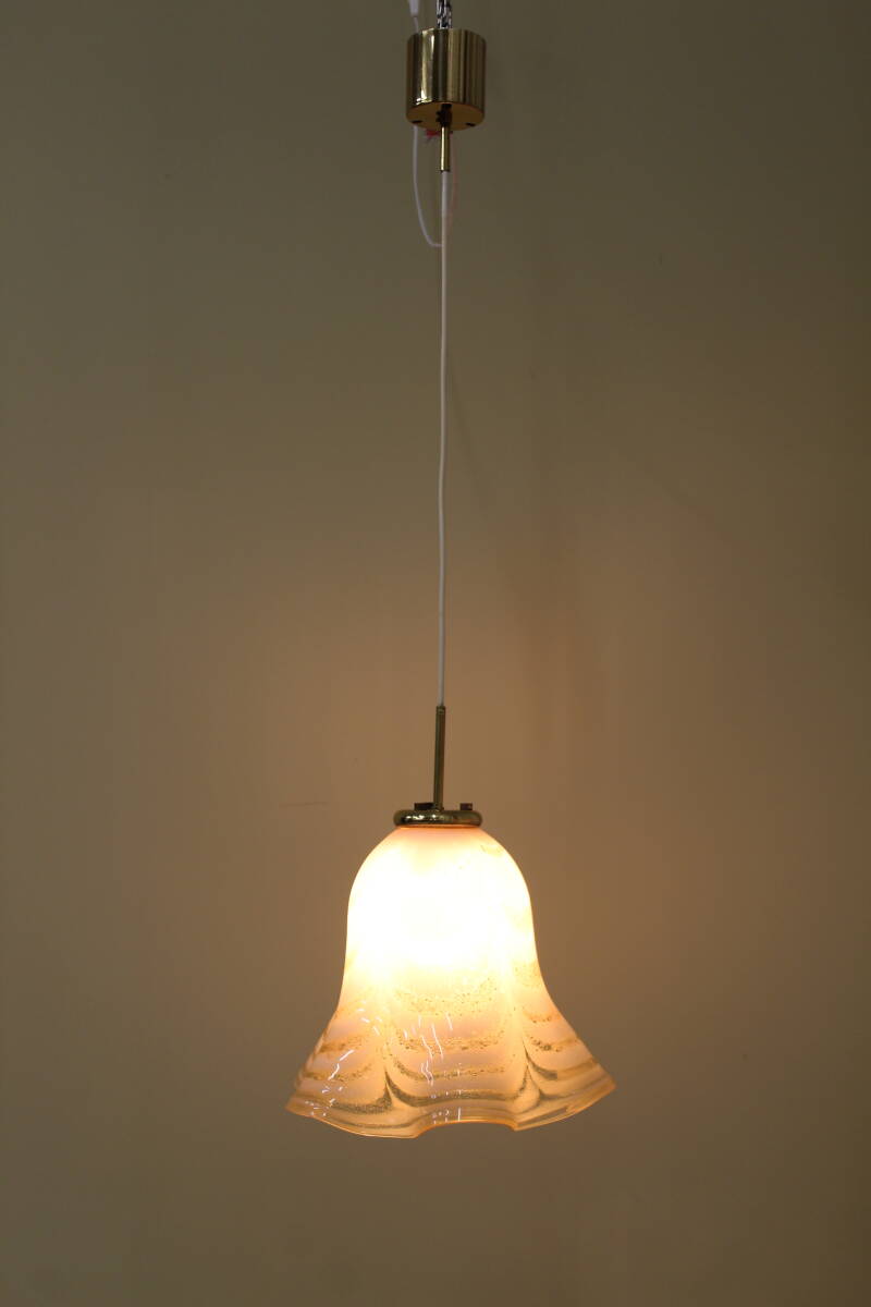 Vintage glazen hanglamp | 00743