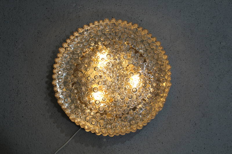 Vintage plafondlamp, wandlamp - bubbels, persglas jaren '70 | 01097