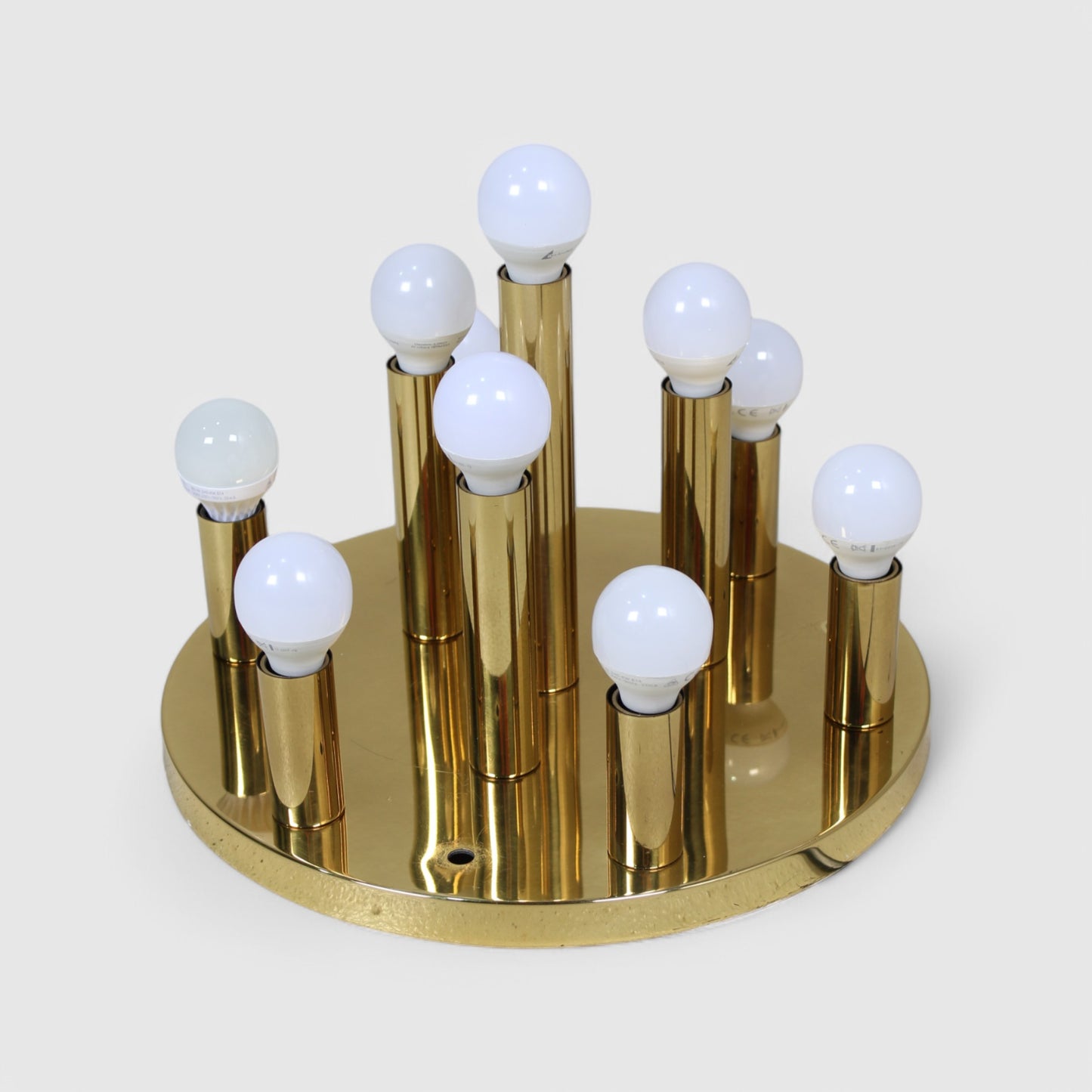 Vintage Deckenlampe, Wandlampe - 70er Jahre, gold