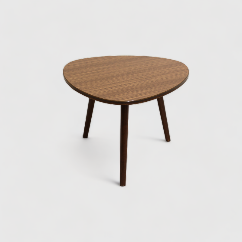 Vintage coffee table, side table, plant table - formica, brown, 60s | 00983