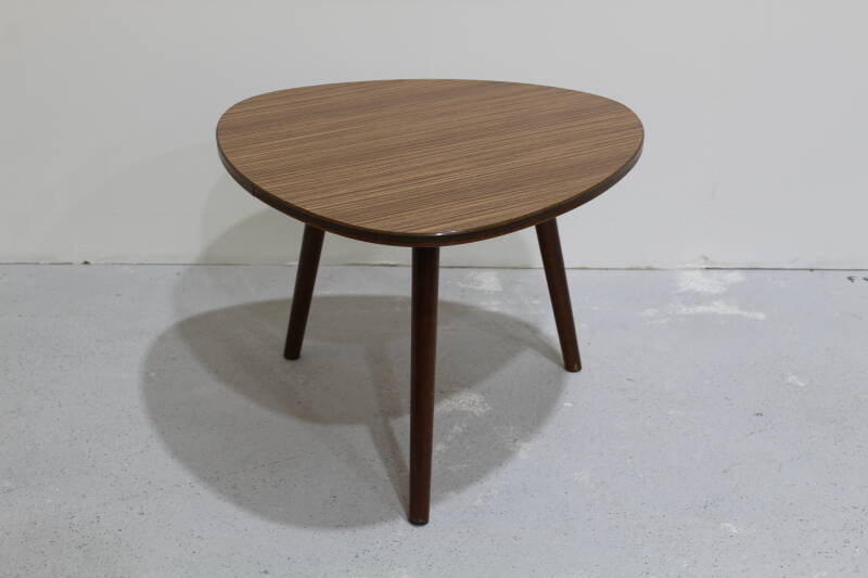 Vintage coffee table, side table, plant table - formica, brown, 60s | 00983