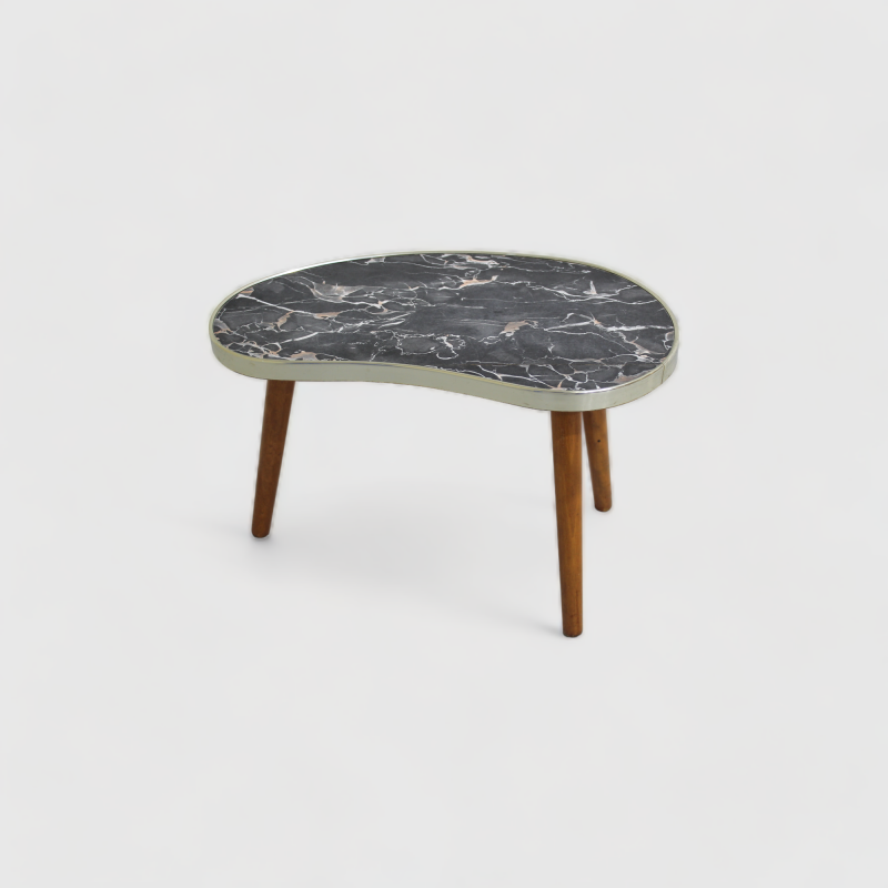 Vintage plant table, marble style - formica, 1960s | 00915