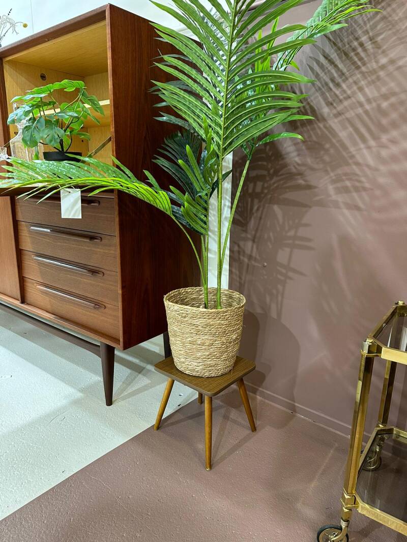 Vintage plant table, brown - 1960s | 01132