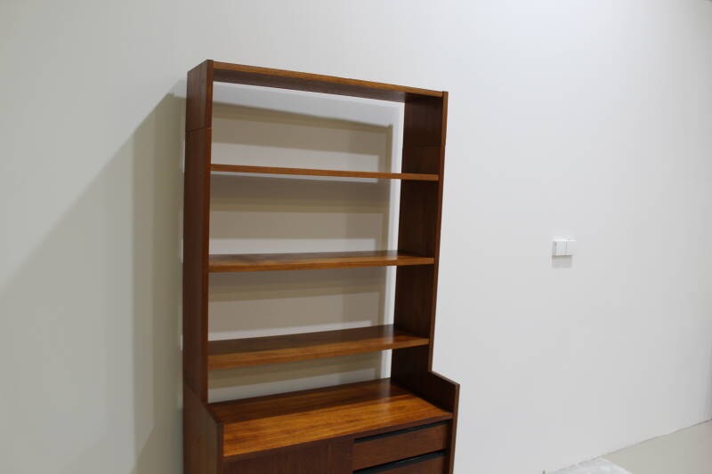 Vintage highboard Poul Cadovius voor KLM - jaren '60, teak | 00897