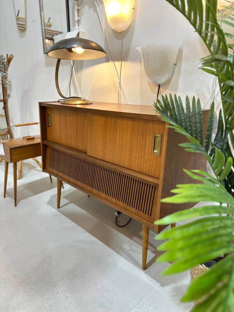 Vintage dressoir, sideboard, audiomeubel, radiokast - Philips, jaren '60 | 01290
