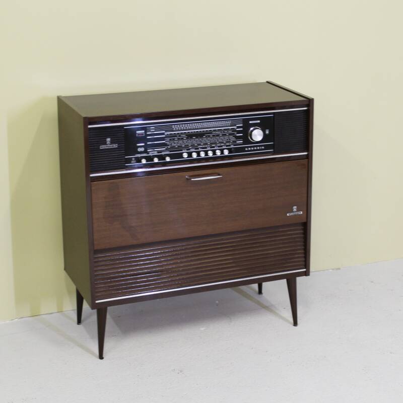 Vintage radio cabinet, audio cabinet, music cabinet