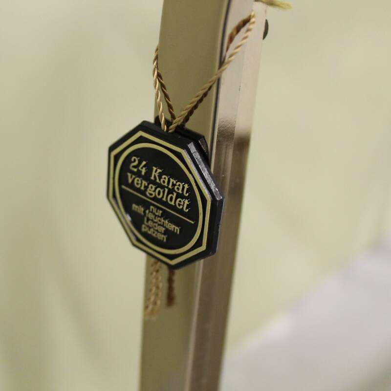 Vintage bijzettafel, verguld goud