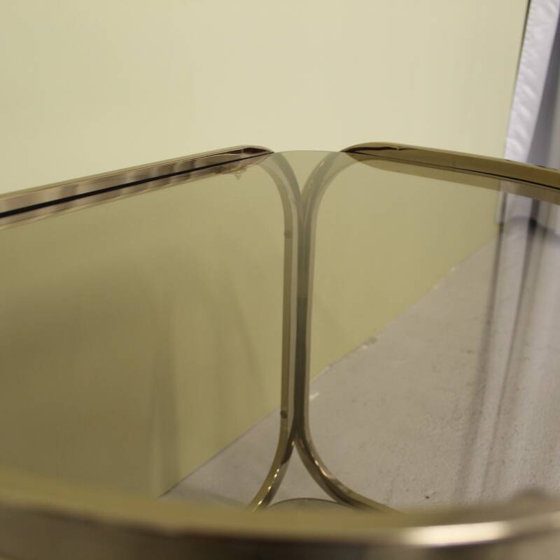 Vintage bijzettafel, verguld goud