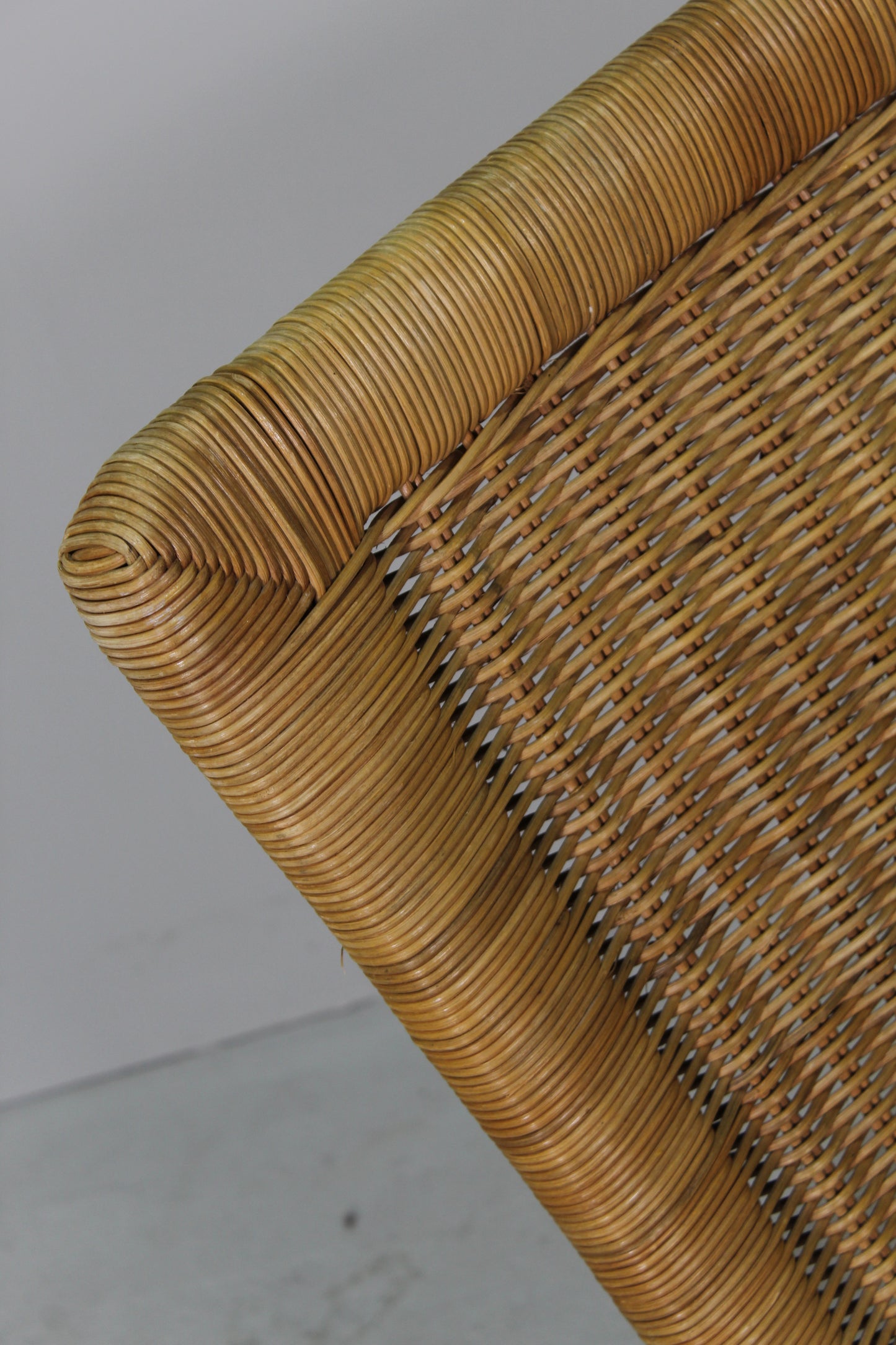 Vintage rieten fauteuil - Arco Schutzmarke