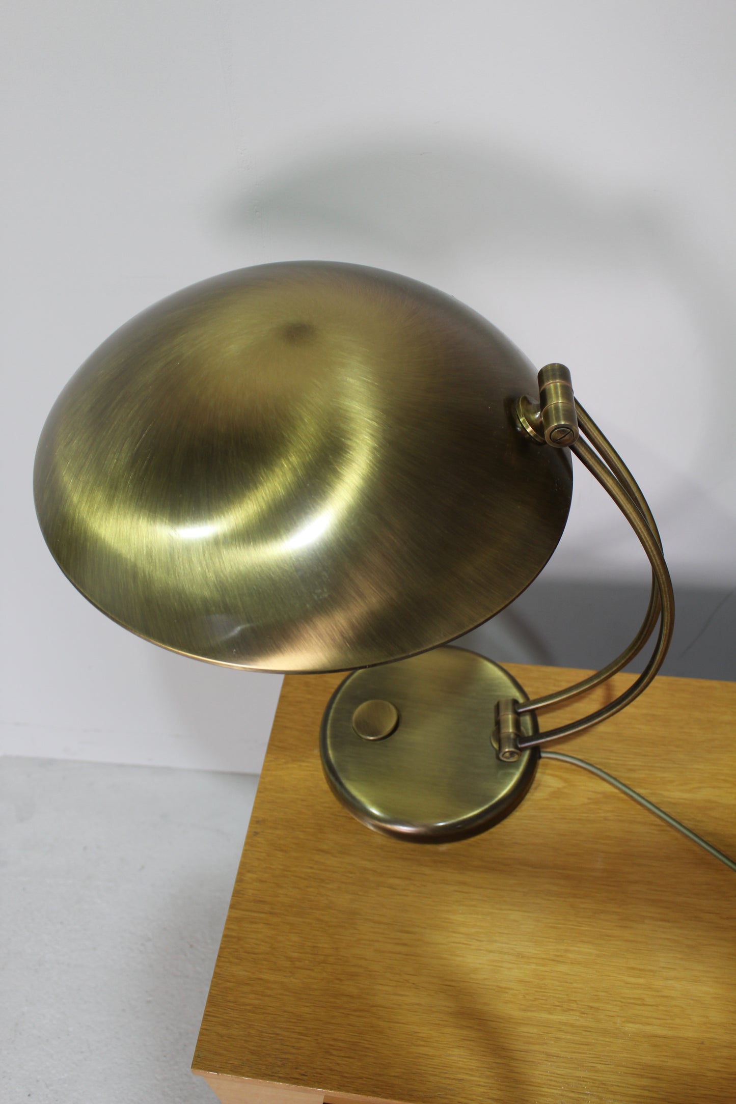 Vintage Design Tischlampe - Egon Hillebrand 1930er Messing | 01282