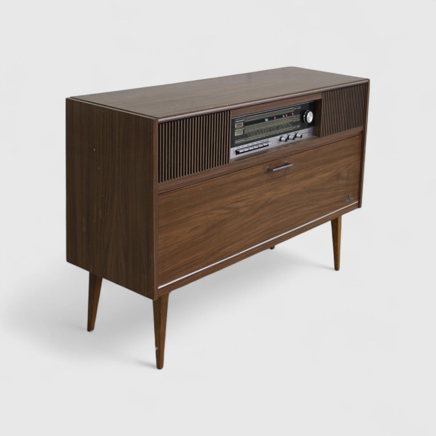 Vintage audiomeubel, radiokast, dressoir Gründig