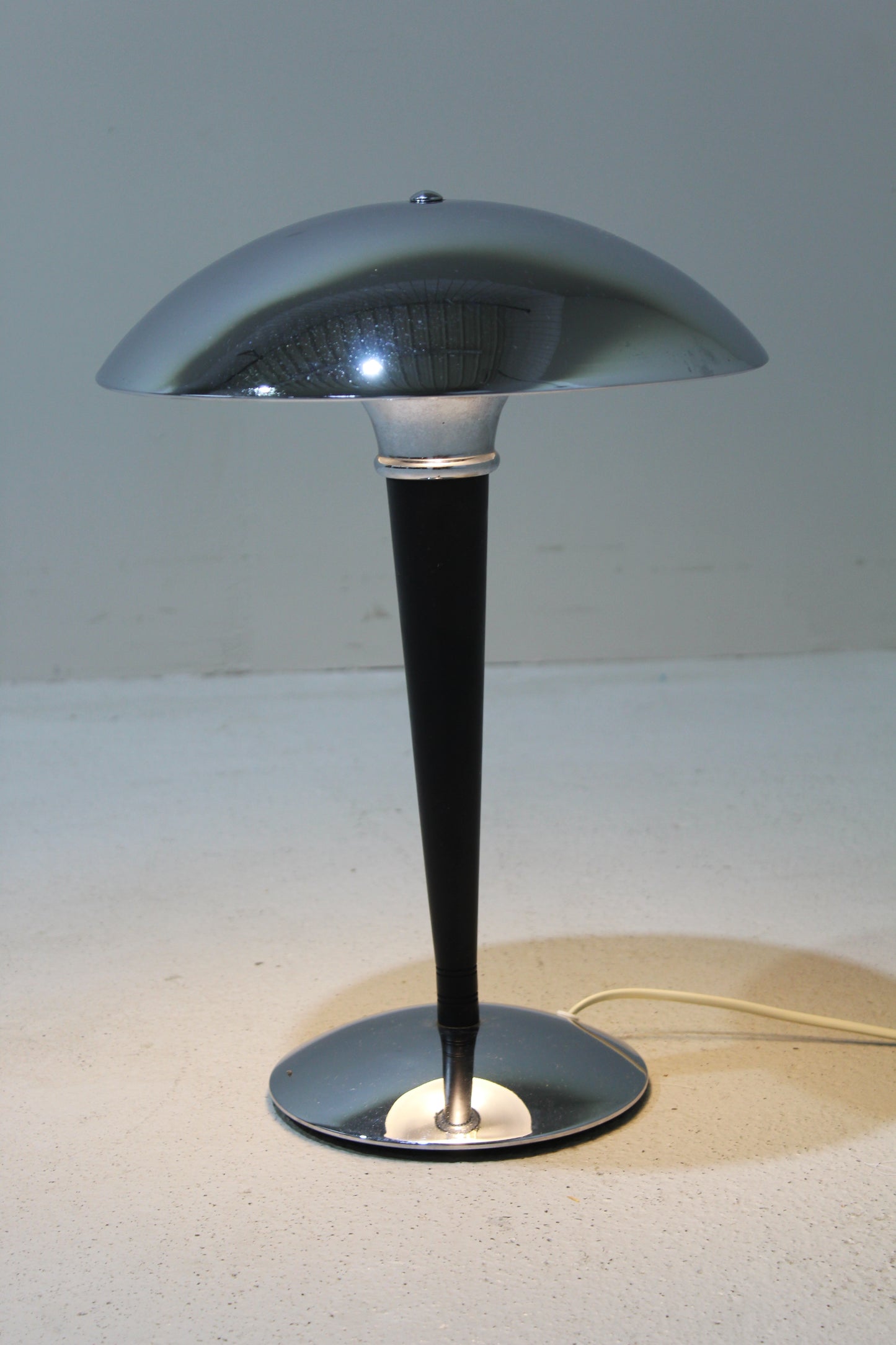 Vintage IKEA tafellamp, chroom mushroomlamp