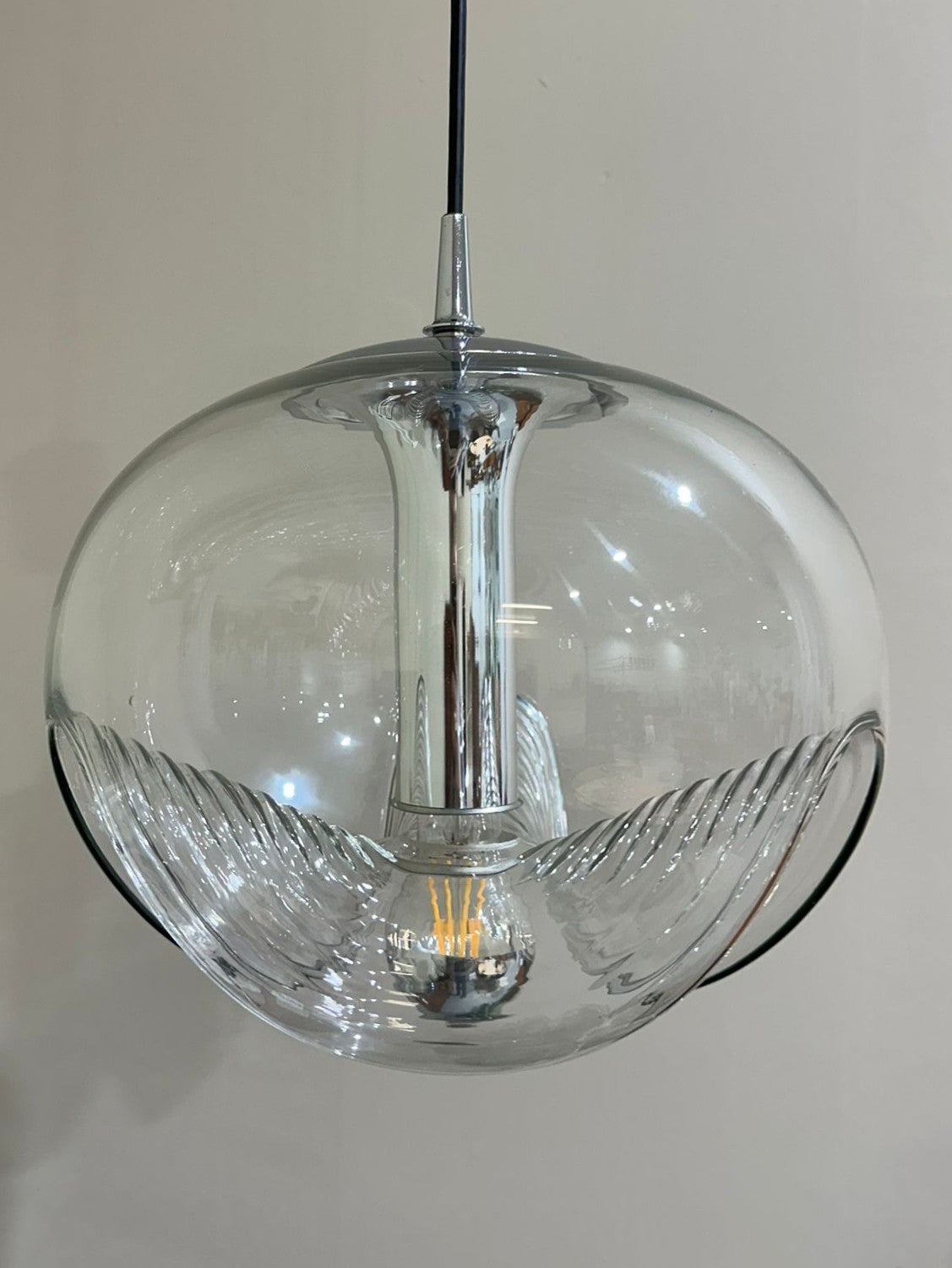 Vintage design jaren '70 hanglamp 'Wave'