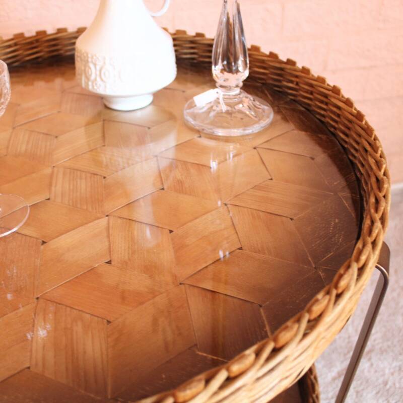 Vintage serving trolley, bar cart
