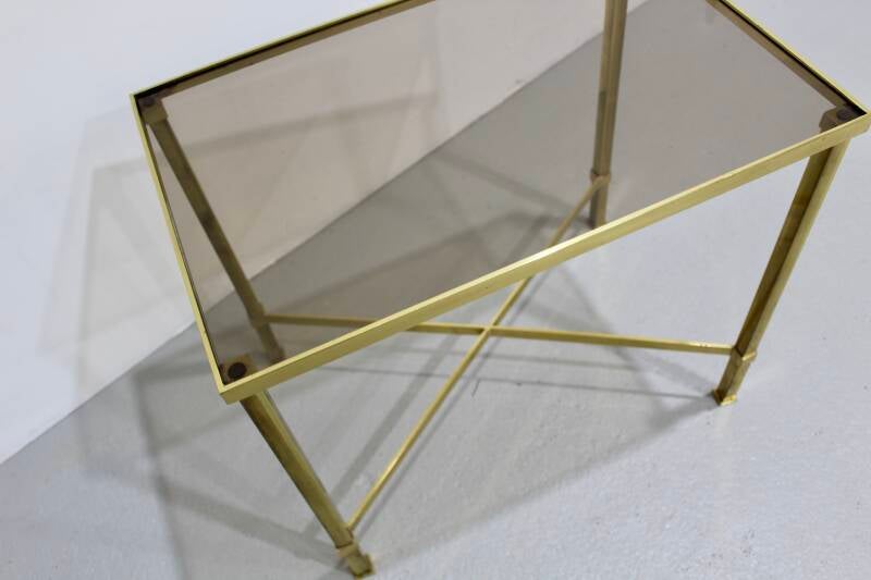 Vintage brass side table - 70s | 01204