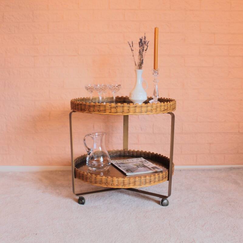 Vintage serving trolley, bar cart