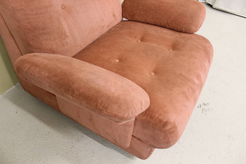 Vintage roze fauteuil