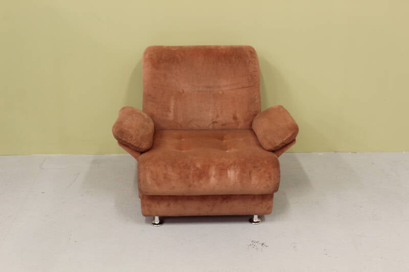 Vintage roze fauteuil