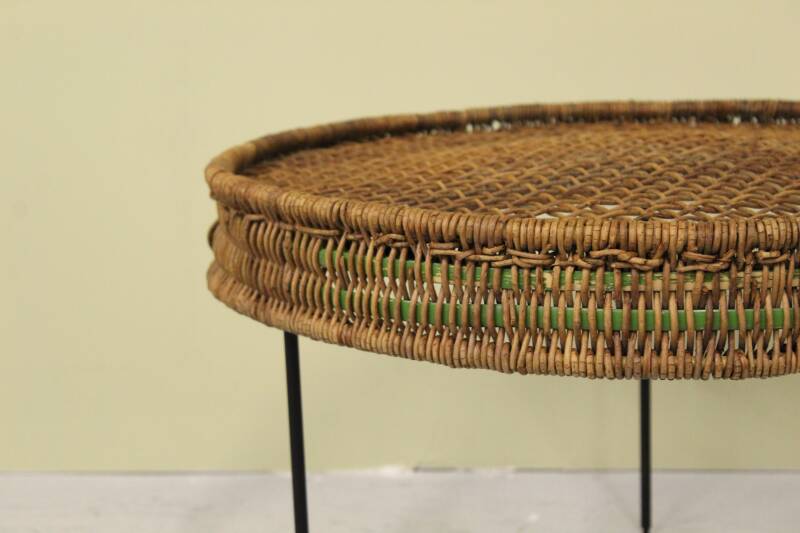 Vintage rattan coffee table