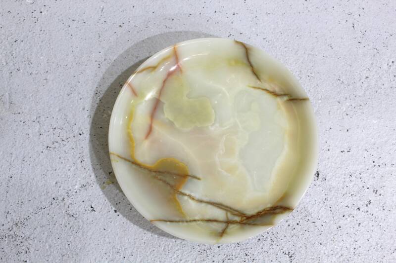 Vintage onyx bowl, fruit bowl | 00909