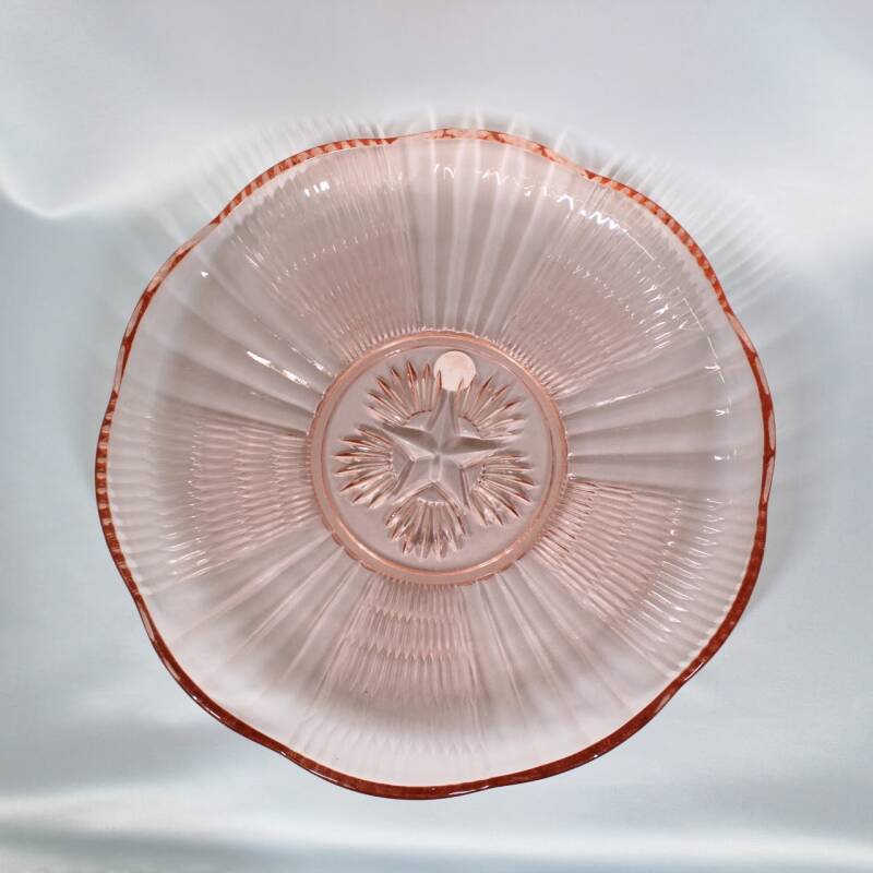 Vintage schaal, roze