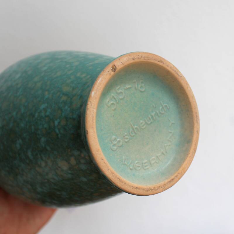 Westdeutsche Vase Scheurich M - aqua