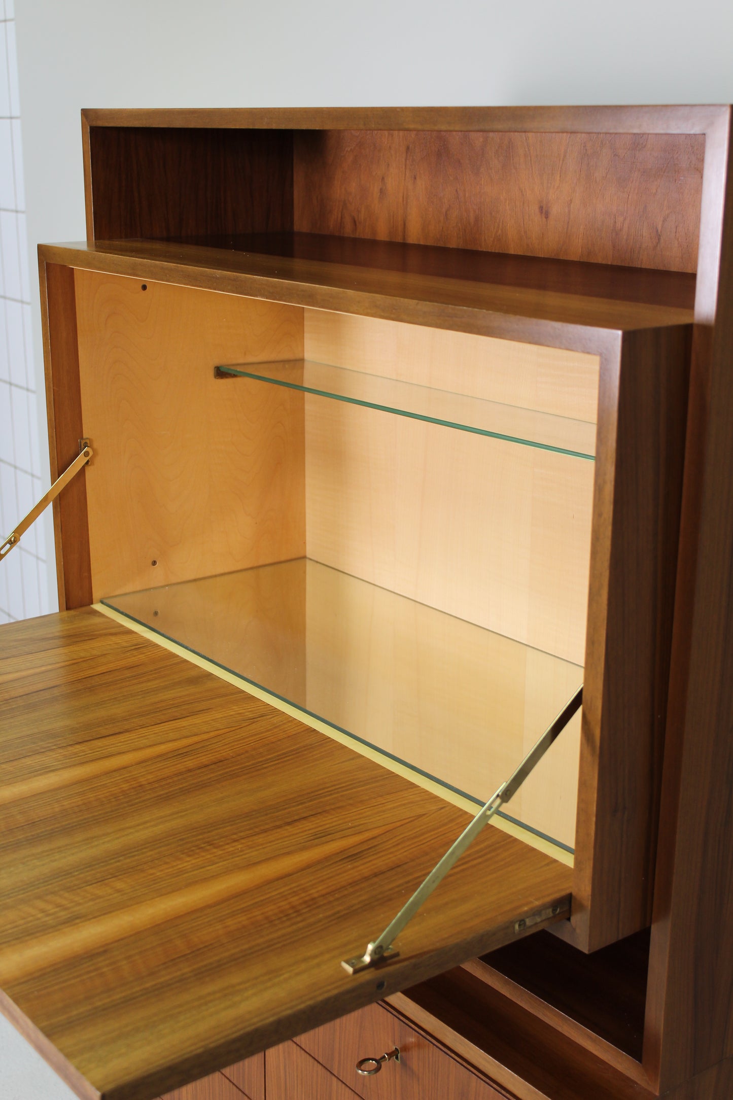 Vintage Bücherregal, Hängeschrank, Highboard - 1960er Jahre