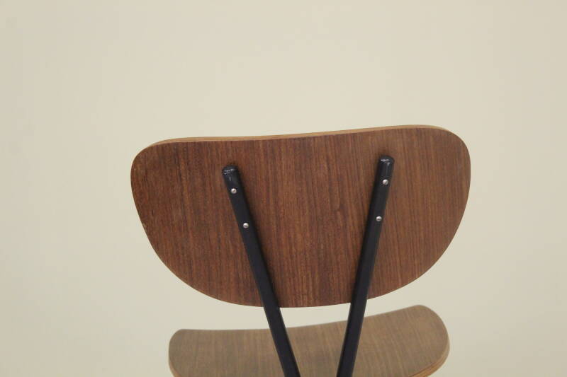 Vintage chair, dining chair - bent wood, brown, black