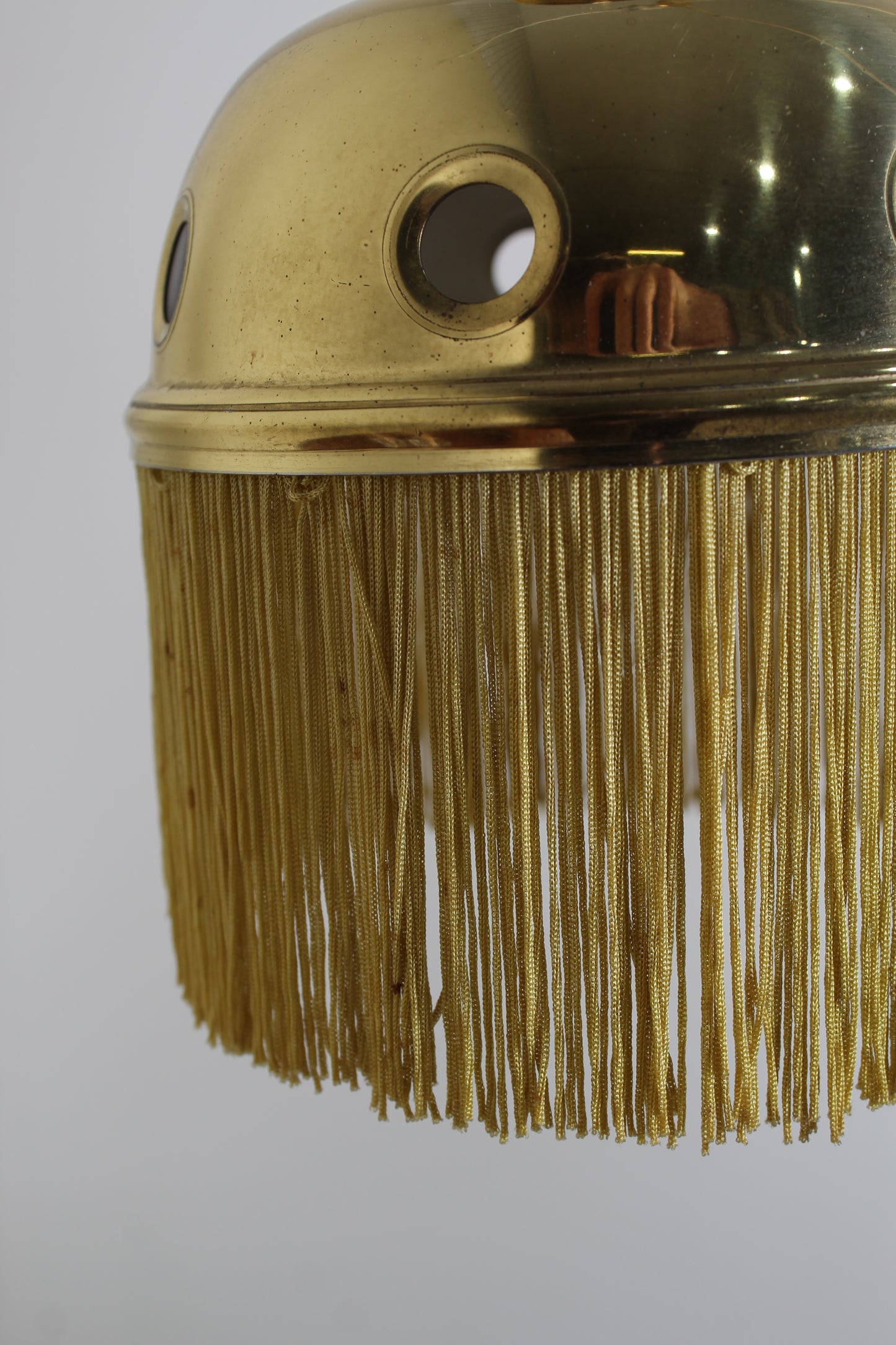 Vintage Kaskadenlampe, Hängelampe - Messing 70er