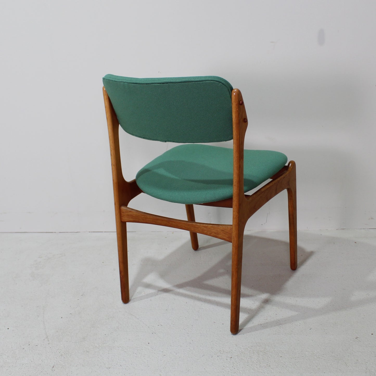 4x Vintage Esszimmerstühle, Erik Buch, Teakholz