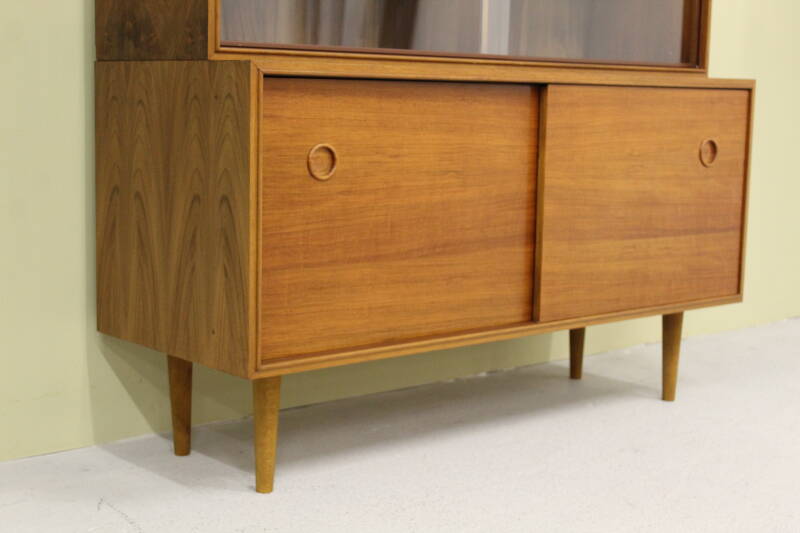 Vintage Musterring sideboard, display cabinet - walnut 1960s | 00777