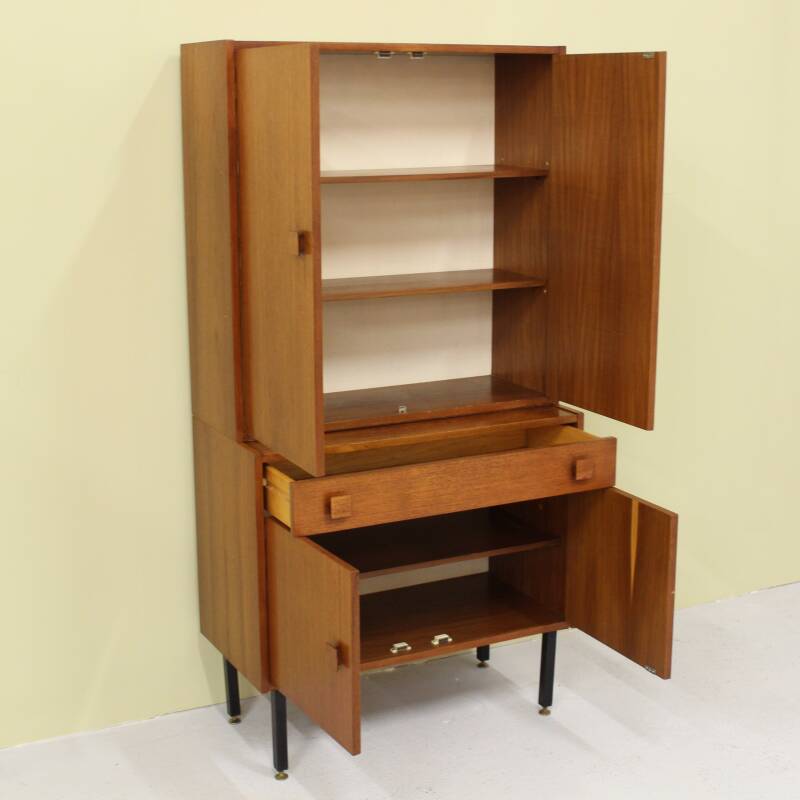 Vintage wandkast, highboard (2/3)