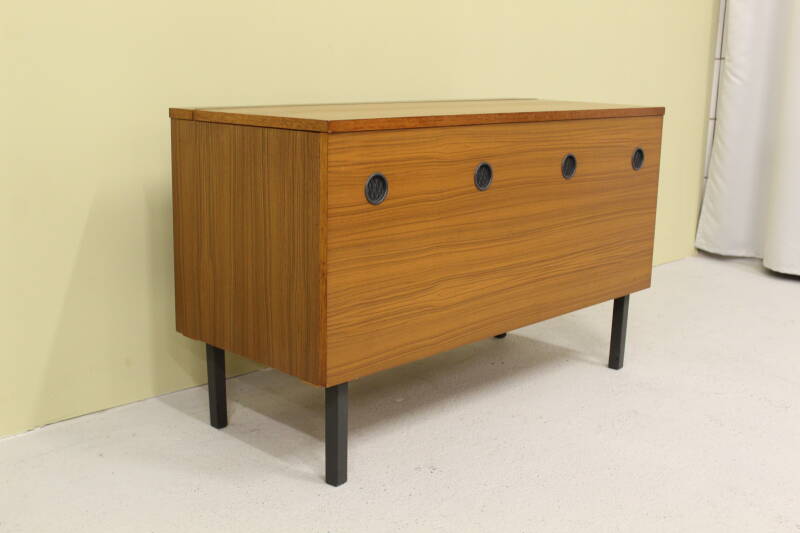 Vintage blanket chest, toy chest - 1960s, teak