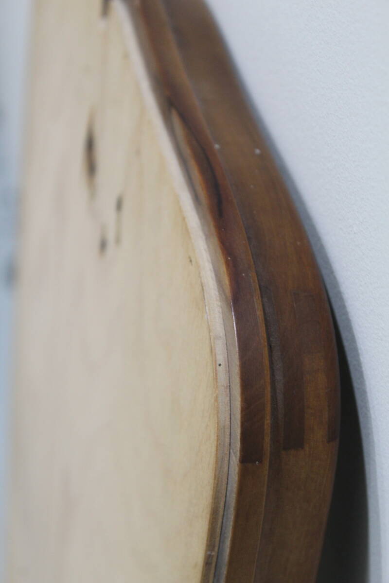 Vintage spiegel - mid century, hout | 01338