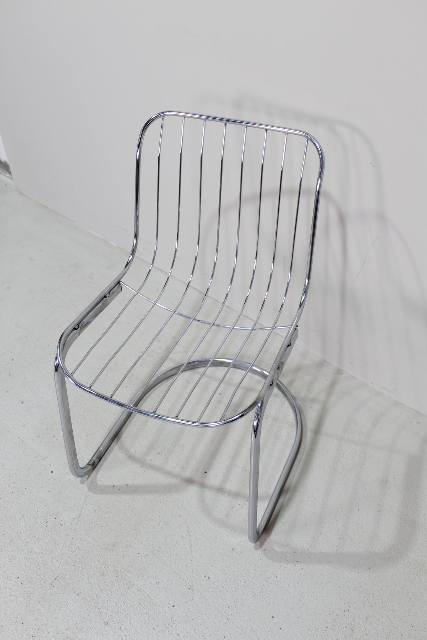 Vintage draadstoelen, buisframe stoelen - jaren '70