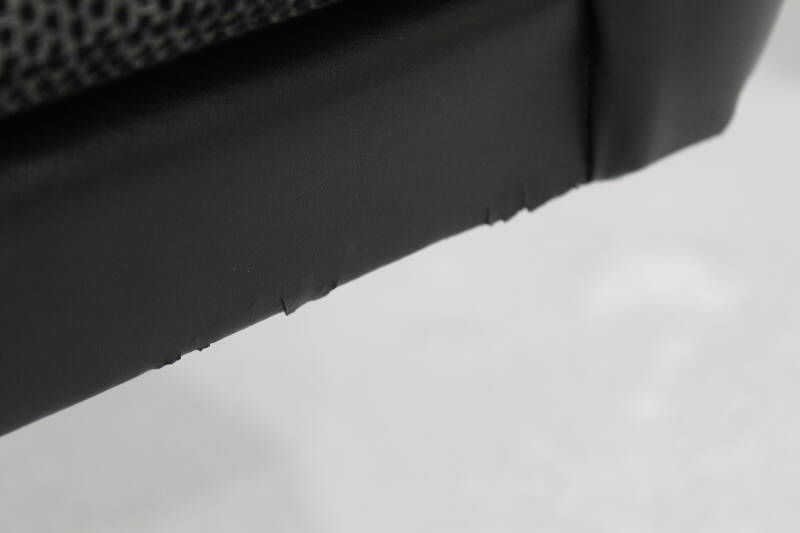 Vintage armchair, seat - black leatherette, 1960s | 00938