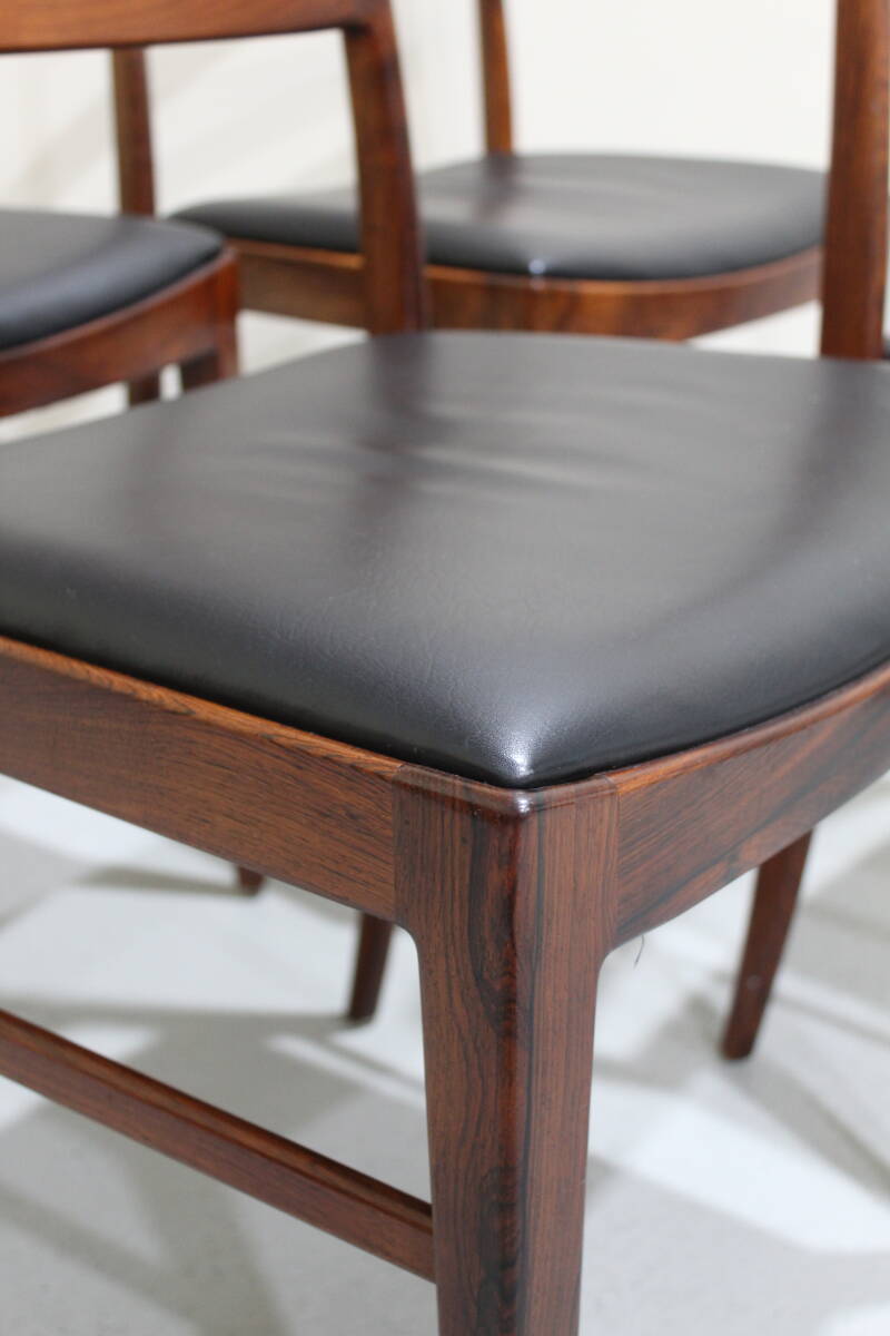 4x vintage design eetkamerstoelen - Arne Vodder voor Sibast, palissander | 01275