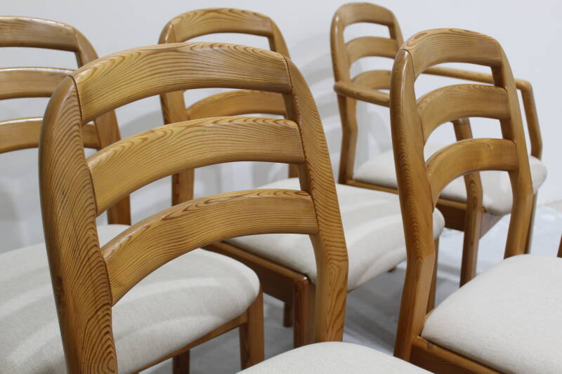 6x Vintage Esszimmerstühle Dänisches Design – Dyrlund 70er | 00993
