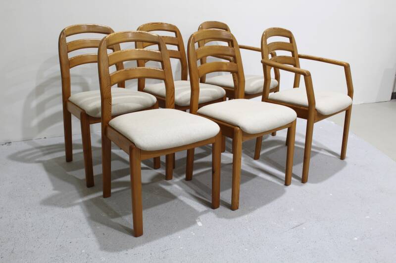 6x Vintage Esszimmerstühle Dänisches Design – Dyrlund 70er | 00993