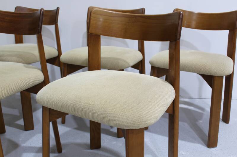 5x Vintage dining room chairs - 70s | 00936