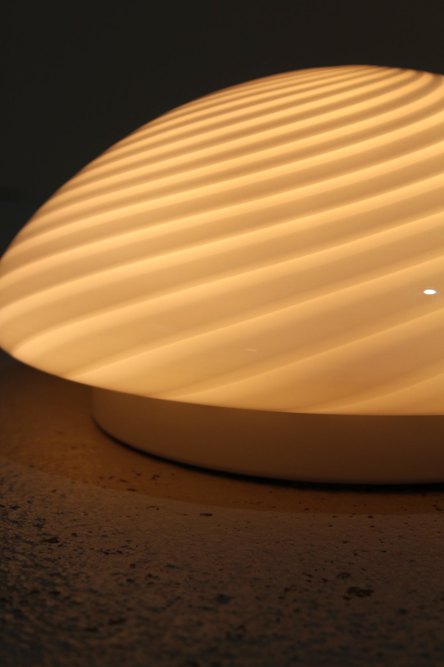 Vintage swirl plafondlamp, wandlamp - Murano