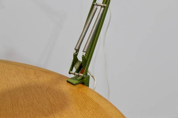 Vintage groene bureaulamp, architectenlamp – LEDU, jaren ’70 | 01137