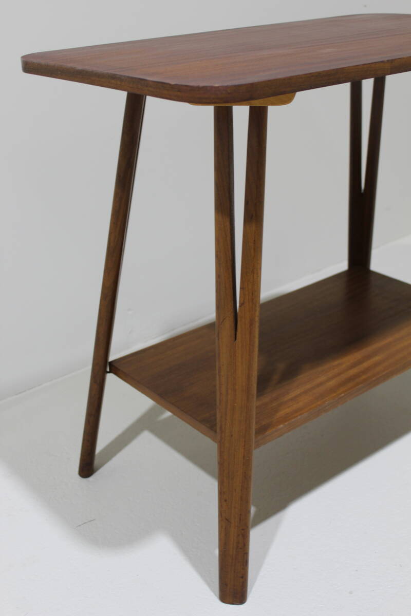 Vintage bijzettafel, audiotafel - jaren '60, teak | 01403