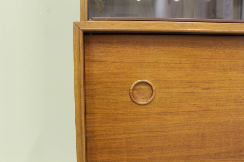 Vintage Musterring sideboard, display cabinet - walnut 1960s | 00777