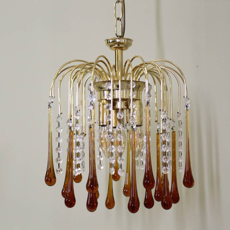 VEILING Vintage teardrop lamp - amber